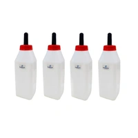FAIRBIZPS Calf Feeding Milk Bottle, Milk Feeding Bottle for Calf with Nipple, Calf Feeding Bottle White, 2.5 Liter