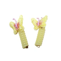PALAK SAXENA Spiral Hair Ties for Girls | Butterfly Cute Hair Band | Hair Band for Kids | Elastic Hair Tie Ponytail Holder | Ponytail Hair Band | Candy Colors Spiral Girls (PACK OF 4) (2, Yellow) - 7.6 x 5.1 x 5.1 Centimeters
