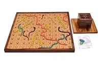 FAIRBIZPS Snakes And Ladder Board Game In Braille For The Blind, For For p Kids