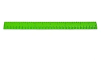 Braille Plastic  Steel Scale 12inch  Pack of 2 - 12 inch