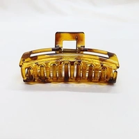 PALAK SAXENA Palak Saxena Hair Accessories Golden Plastic Hair Clutch for Women Medium Size Trendy Hair Clip Pack of 6 Hair Claw - 10 x 2 x 2.7 Centimeters