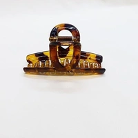 PALAK SAXENA Palak Saxena Hair Accessories Golden Plastic Hair Clutch for Women Medium Size Trendy Hair Clip Pack of 6 Hair Claw - 10 x 2 x 2.7 Centimeters