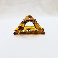 PALAK SAXENA Palak Saxena Hair Accessories Golden Plastic Hair Clutch for Women Medium Size Trendy Hair Clip Pack of 6 Hair Claw - 10 x 2 x 2.7 Centimeters