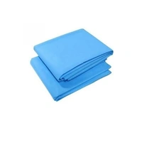 FAIRBIZPS Disposable Non-Woven Bed Sheet for Hospital, Hotel, Spa and Beauty Parlor (Blue, 31 x 70 Inch/ (80 x 180cm) (Pack of 10) - (80x180) cm, Blue