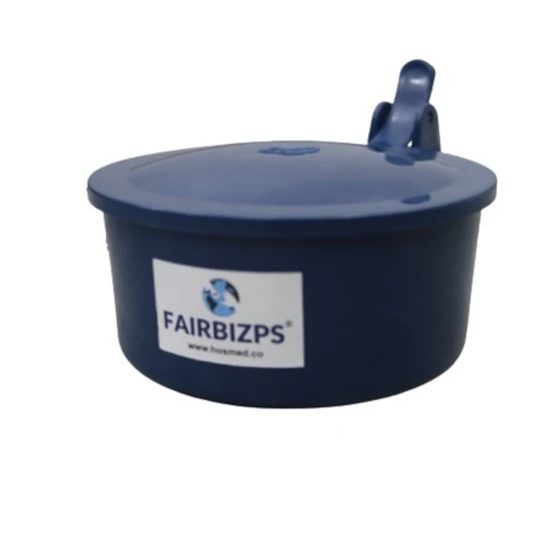 FAIRBIZPS Spitting Mug, Plastic Spit Mug, Spitting Mug for Old Age, Spit Bowl, Leakproof Spittoon Mug with Lid, Cough Spitting Box (300ml) Blue- Pack of 1