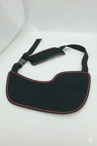 FAIRBIZPS Pediatric Arm Sling for Kids – Adjustable, Lightweight Support for Arm, Wrist, and Elbow Injuries with Soft Shoulder Strap for All-Day Comfort - Black