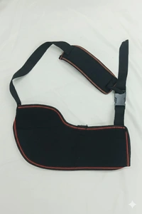 FAIRBIZPS Pediatric Arm Sling for Kids – Adjustable, Lightweight Support for Arm, Wrist, and Elbow Injuries with Soft Shoulder Strap for All-Day Comfort - Black