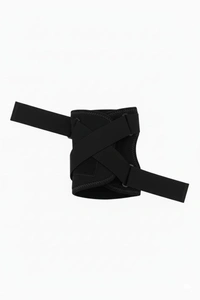 FAIRBIZPS Premium Adjustable Wristband – Breathable, Sweat-Absorbing Fitness Band for Workouts, Running, Sports, and Daily Comfort Support - Black