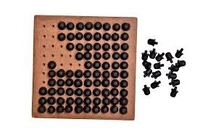FAIRBIZPS Peg Board Game Wooden For The Blind In Braille For 3 Years And Above Multicolored, kids, Braille Writing, Brown - Standard