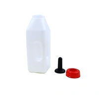 FAIRBIZPS Calf Feeding Milk Bottle, Milk Feeding Bottle for Calf with Nipple, Calf Feeding Bottle White, 2.5 Liter