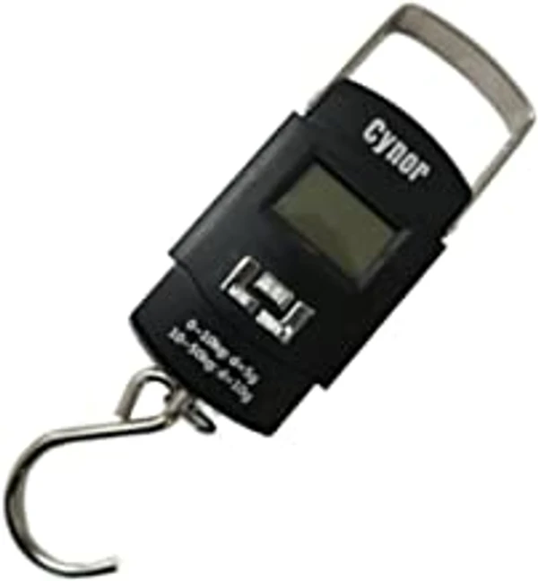 FAIRBIZPS Electronic 50Kgs Digital Luggage Weighing Scale, Digital Hanging Weighing Machine with Stainless Steel Hook, Small And Light Weight Easy To Carry.