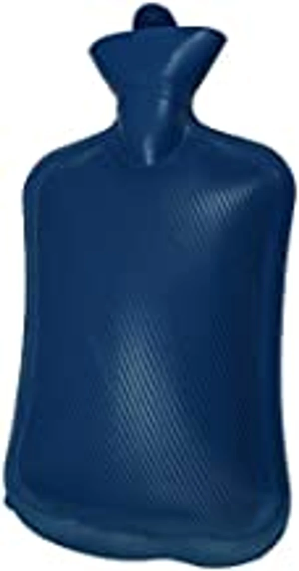 FAIRBIZPS Hot Water Bag for Pain Relief Large Capacity Manual Hot Water Bag for Back Pain, Period Pain, Neck and Shoulders Pain (Blue)