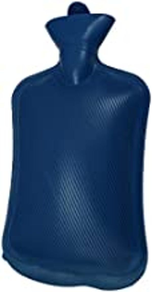 FAIRBIZPS Hot Water Bag for Pain Relief Large Capacity Manual Hot Water Bag for Back Pain, Period Pain, Neck and Shoulders Pain (Blue)