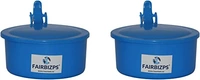 FAIRBIZPS Spitting Mug, Plastic Spit Mug, Spitting Mug for Old Age, Spit Bowl, Leakproof Spittoon Mug with Lid, Cough Spitting Box (300ml) Blue- Pack of 1