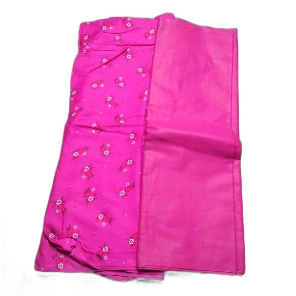 cotton suit salwar unstitched code 47 - Red Violet