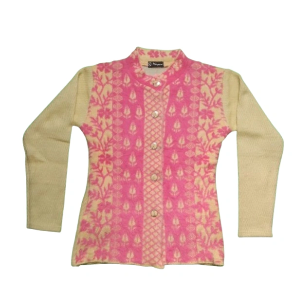 Feather Touch Ladies Cardigan - free, Cranberry