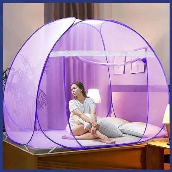 Double Bed King Size Mosquito Net - Fuchsia Pink