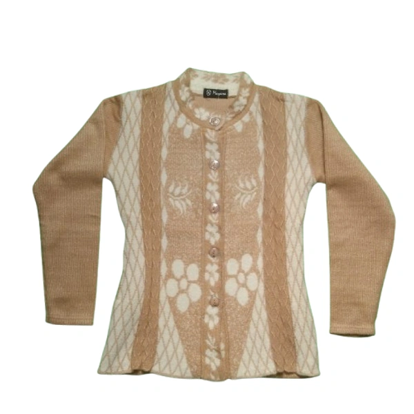 Feather Touch Ladies Cardigan 5 - free, Flax