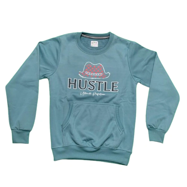 Boys Tensile wollen t shirt - 32, Smalt Blue