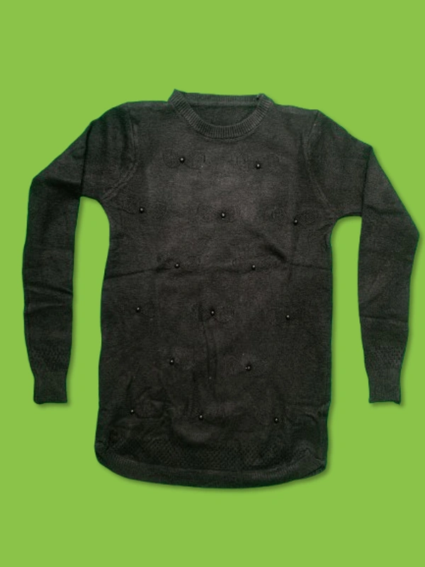 girl woolen top 6 - free, Black