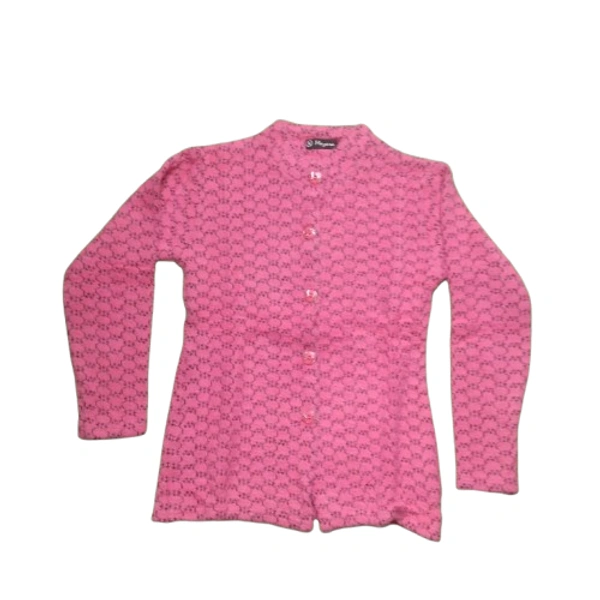 Feather Touch Ladies Cardigan 7 - free, Cerise