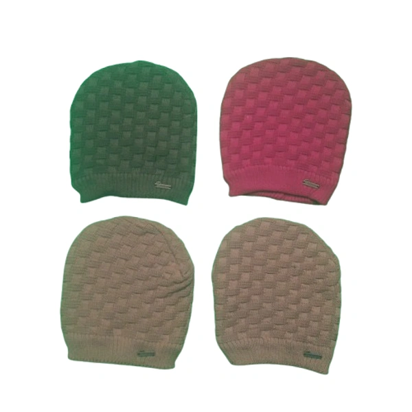 Woolen Men's Cap Self-Design - free, mix