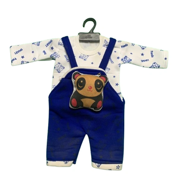 Winter dungaree for kids - 0 to 3 month, Navy Blue