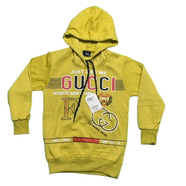 Woolen Hoodie boys - 28, Wattle