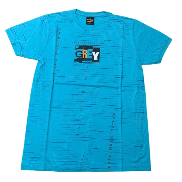Active cotton t shirt - L, Robins Egg Blue