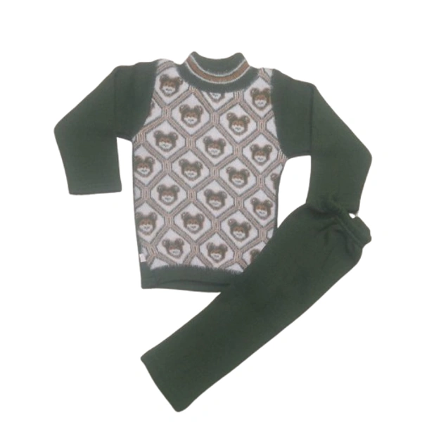 Lite Feather Touch Kids Winter Set - 0 to 3 month, Glade Green