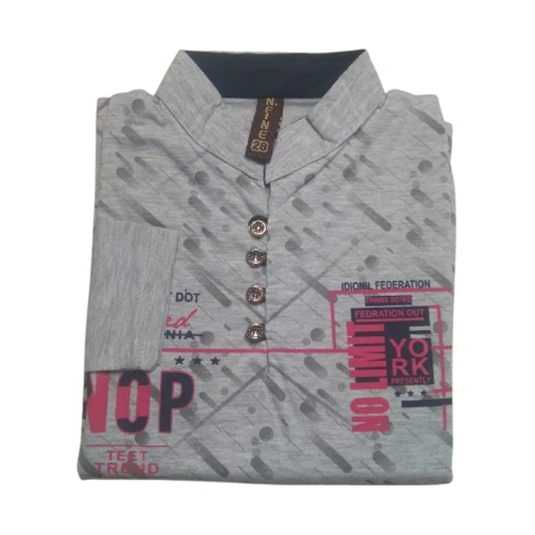 cotton collar print t shirt kids boy 3 - 6 to 7.5 years, Star Dust