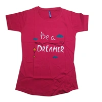 cotton gitl t shirt 7 - 13 to 18 year, M, Mahogany
