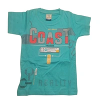 Cotton Round Neck Print Half T Shirt for Kids - 3 to 3.5 years, Downy