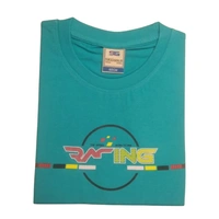 Cotton Round Neck Print Half T Shirt for Kids 2 - 5 to 6 years, Aqua Island