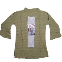Embordry double style Girl Top - 10 to 12 year, L, Apple