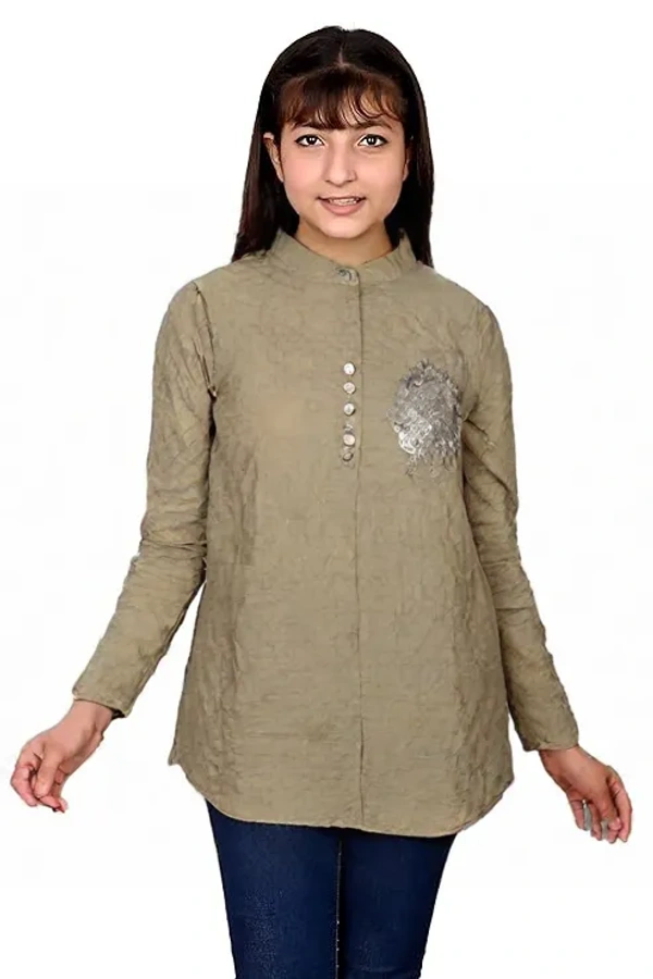 Embordry patch Girl Top - 10 to 12 year, L, De York