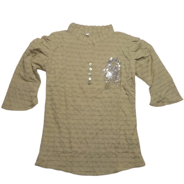 Embordry patch Girl Top - 10 to 12 year, L, De York