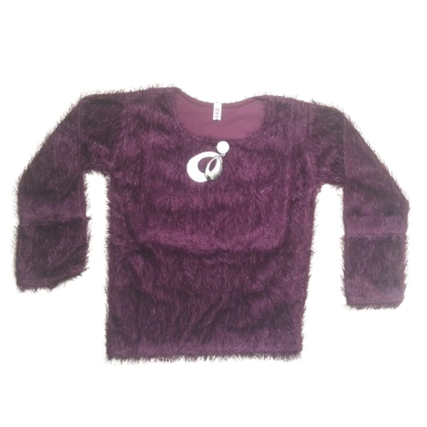 Hairy crop kids girl top - 5 to 6 year, M, Van Cleef