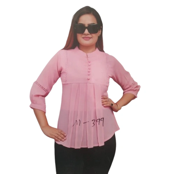 Imported Kids Girl Top 2 - 7 to 8 year, 36, Petite Orchid