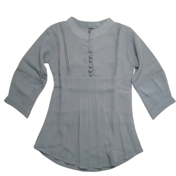 Imported Kids Girl Top 2 - 7 to 8 year, 36, Gray