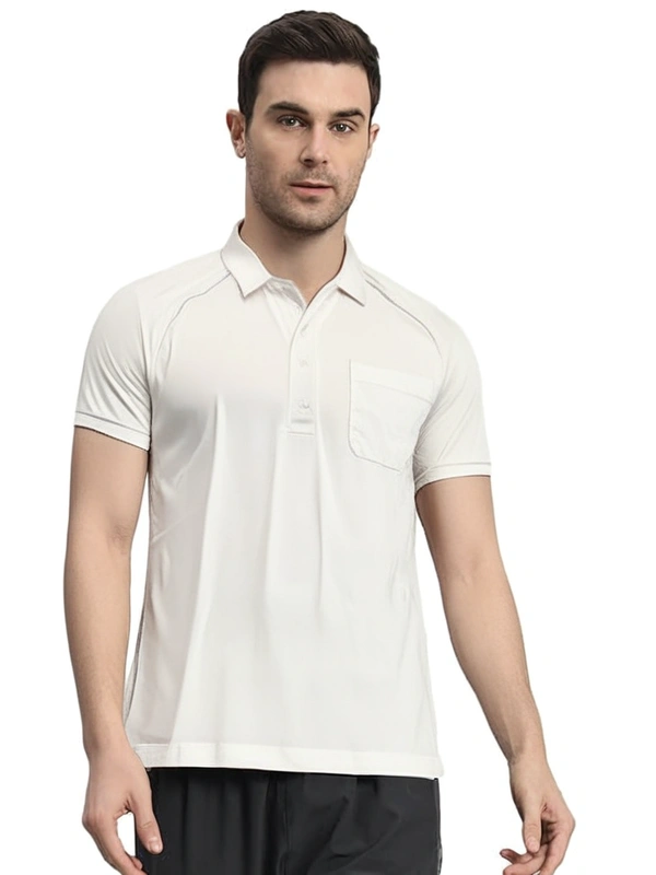 moments collar t shirt - L, White