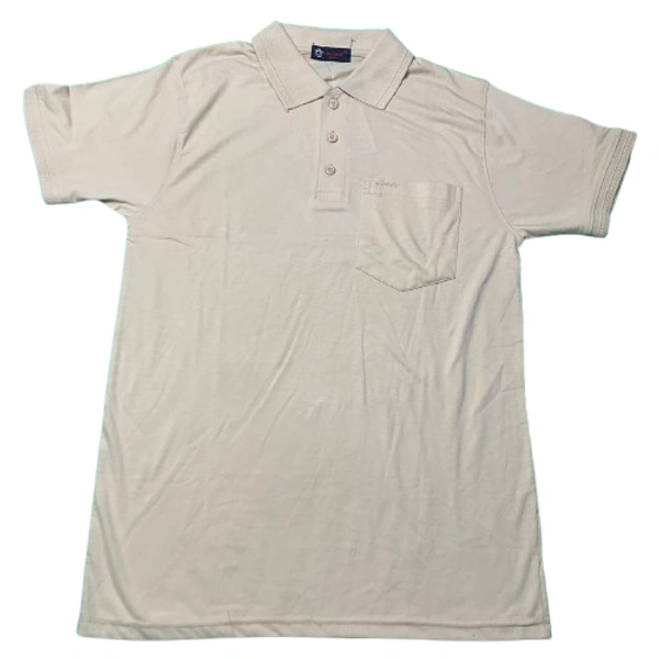 moments collar t shirt - L, Timberwolf