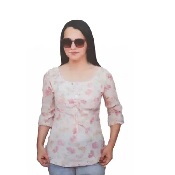 printed girl top 5 - Free, Pink, 15 to 25 year