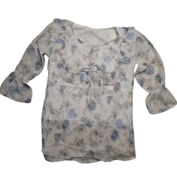 printed girl top 5 - Free, Gray, 15 to 25 year