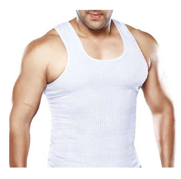 TT,RUPA,DOLLAR Pure Cotton White Lining Vest - 100