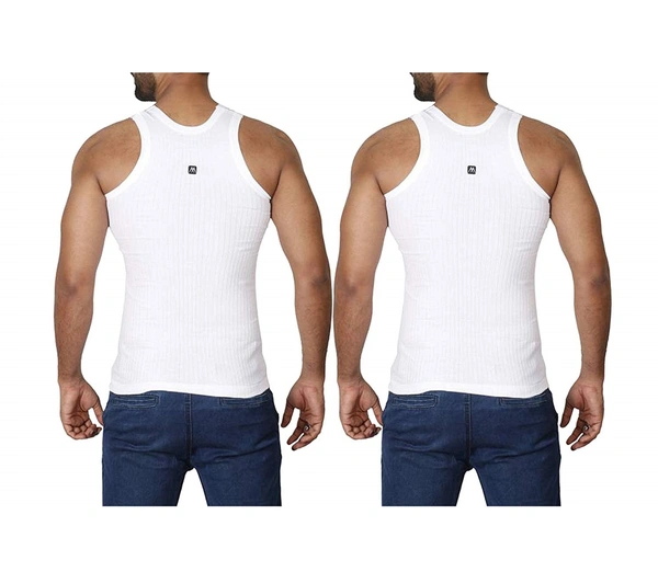 TT,RUPA,DOLLAR Pure Cotton White Lining Vest pack - 85, white