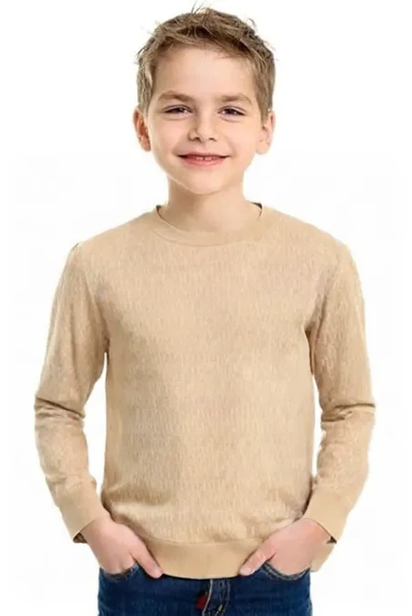 Self Alpha Kids Boy T Shirt - 10 to 11 years, Khaki