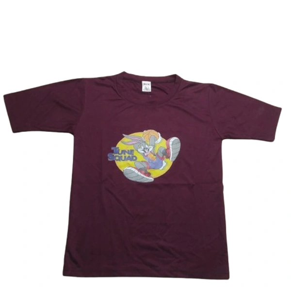 stretchable crop t shirt girl 3 - 15 to 25 year, L, Dark Tan