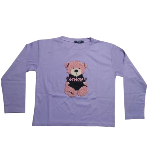 stretchable crop t shirt girl 4 - 15 to 25 year, Free, Orchid
