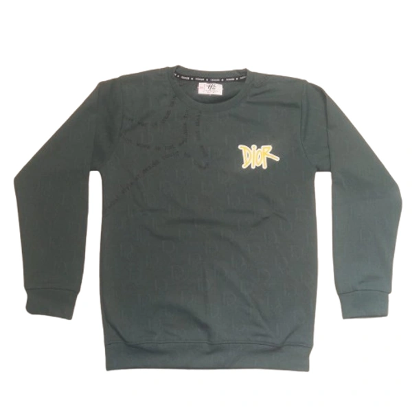 Stretchable print t shirt kids boy 896 - 11 to 12 years, Palm Green